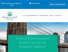 Tablet Screenshot of brooklynfamilydentalcare.com